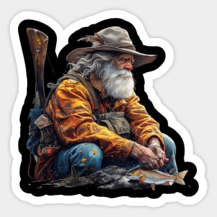 The fisherman Sticker